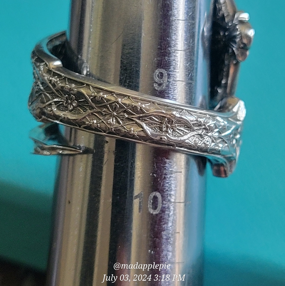 1872 Tiffany & Co. Persian Nut Pick Ring Sterling Silver Luxury Vintage #153 - Picture 16 of 17